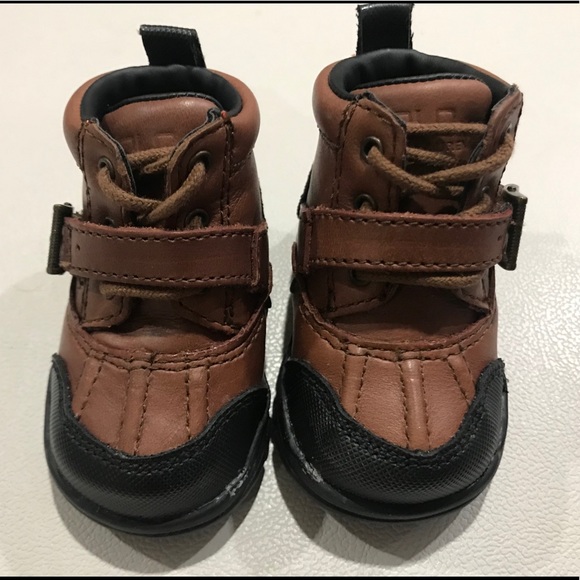 Polo Ralph Lauren Infant Booties Size 0 - Picture 3 of 8